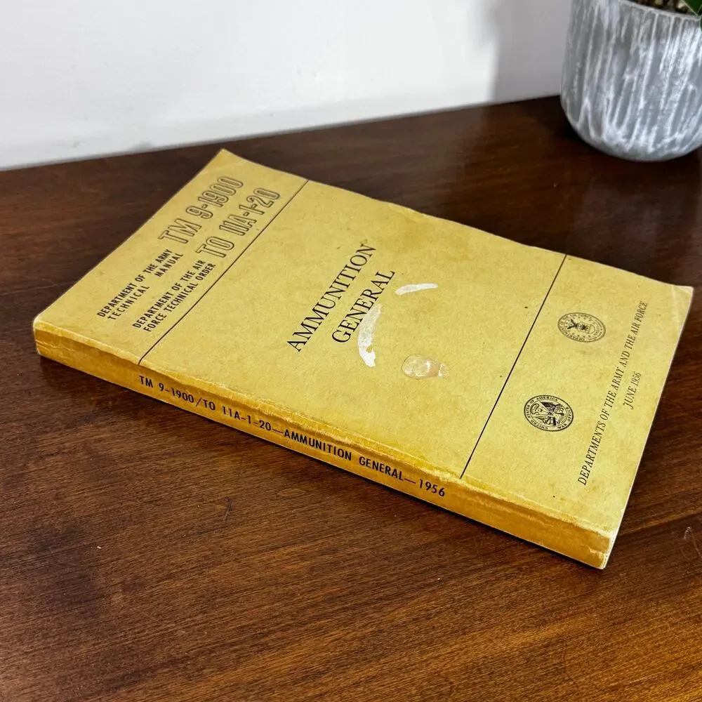 Vintage 1956 Army Air Force Ammunition General Manual TM 9-1900